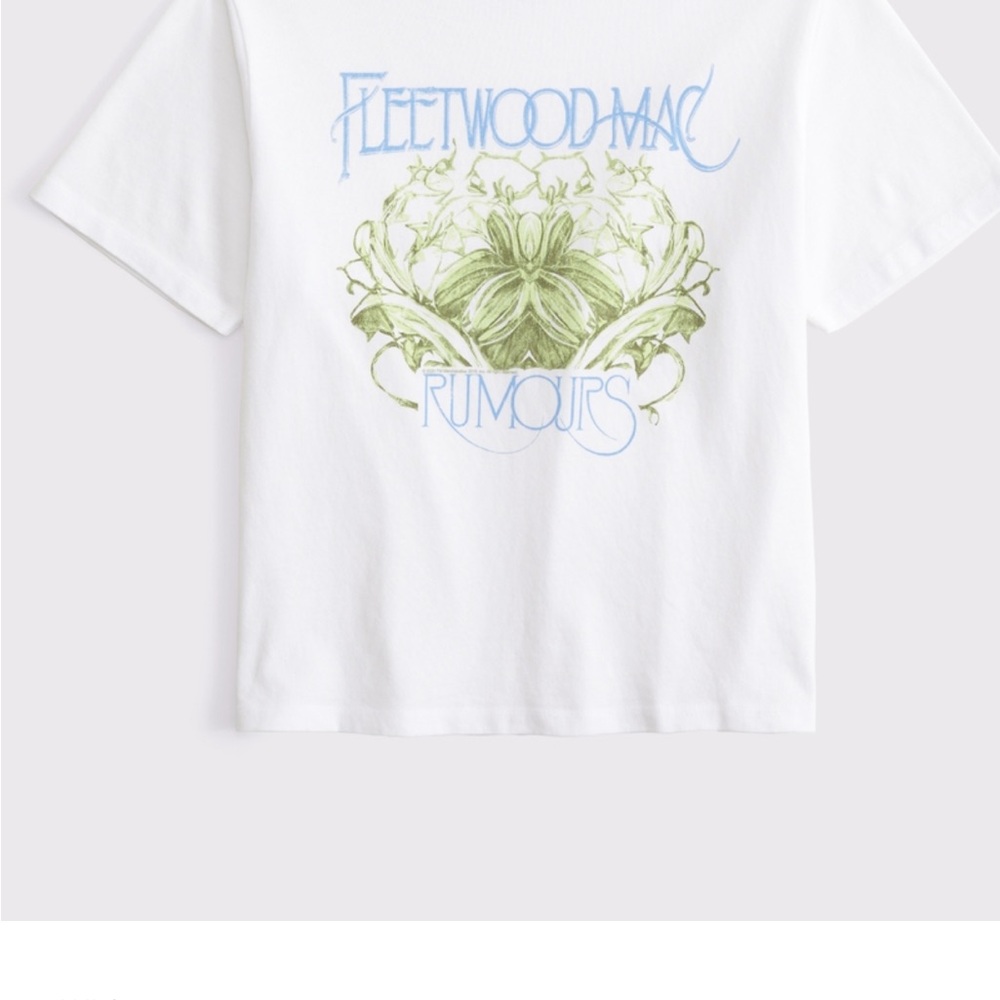 Abercrombie & Fitch White Graphic Tee